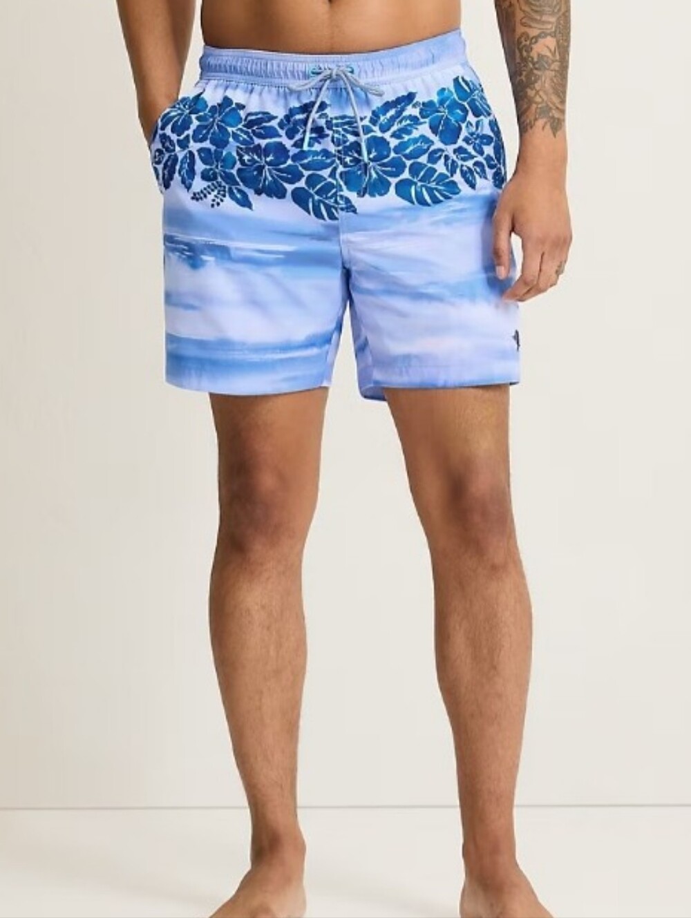 Tommy Bahama Naples Sapphire Shores 6-Inch Swim Trunks - Blue
